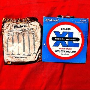 D'Addario EPS230 ProSteels Bass Guitar Strings, Heavy, 55-110, Long Scale